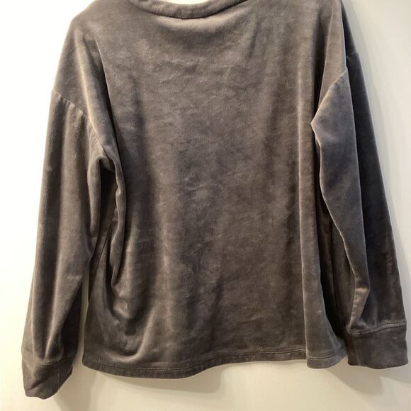 House of Harlow 1960 Lounge Ribbed Velour Pajama set Gray‎ - Picture 7 of 16